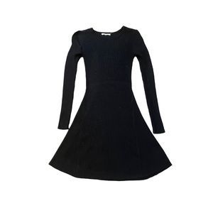 Black ribbed sweater dress size medium